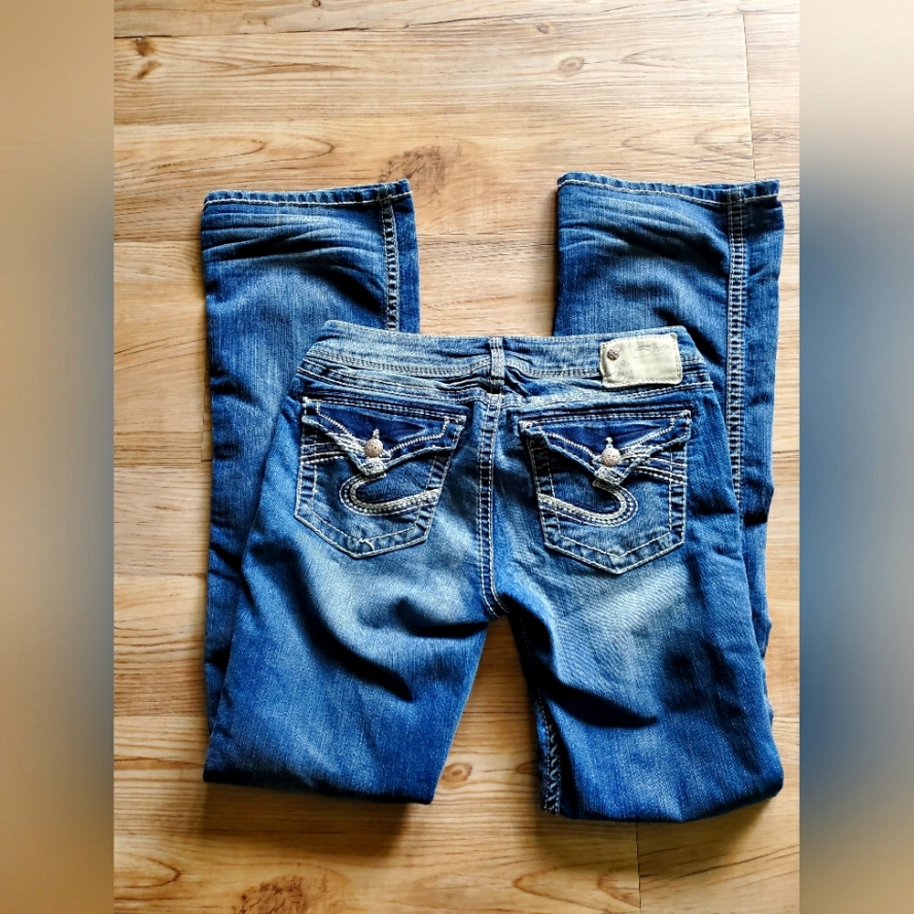 Tuesday Low boot Silver jeans 28×33 like new